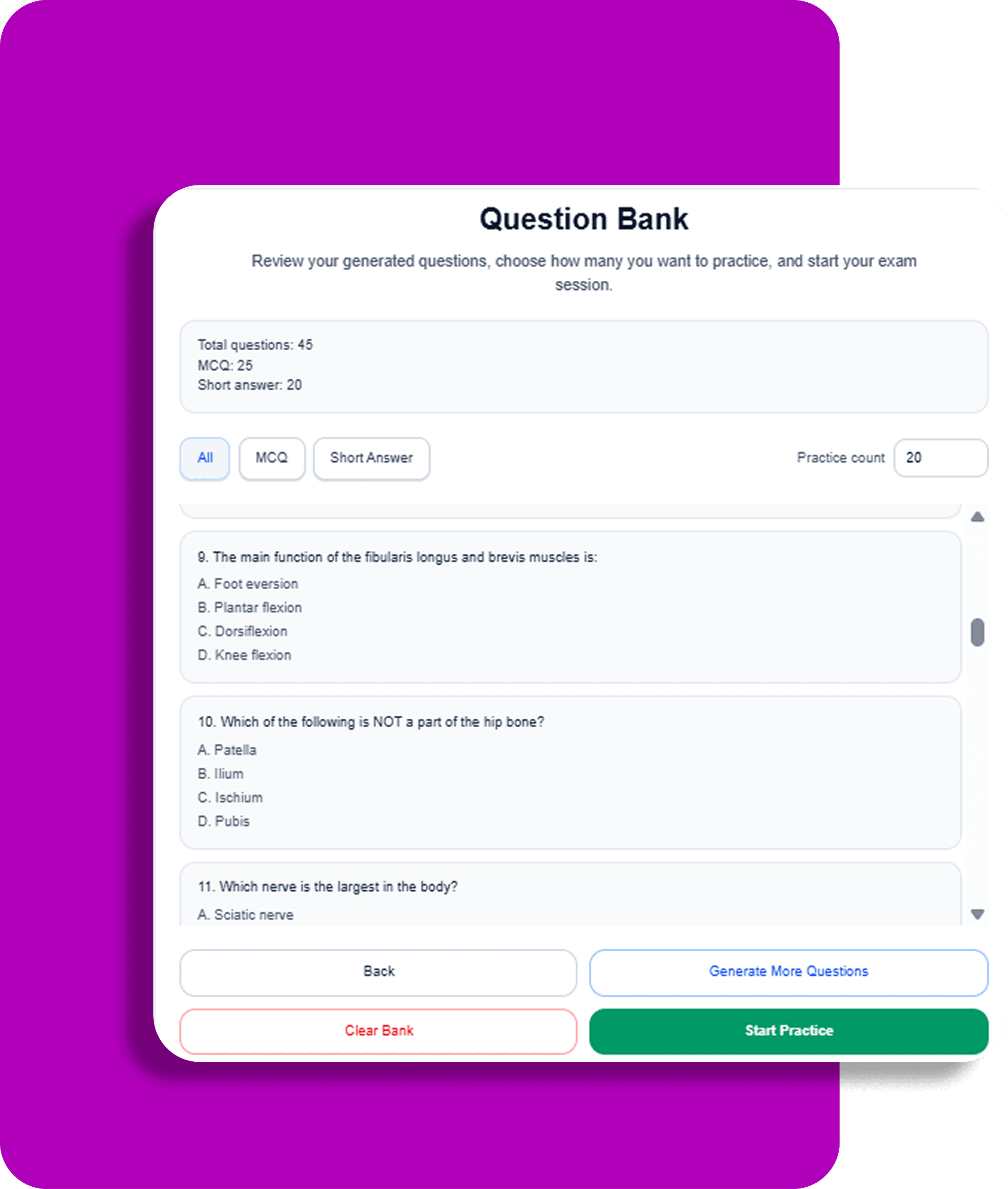 Question-First preview